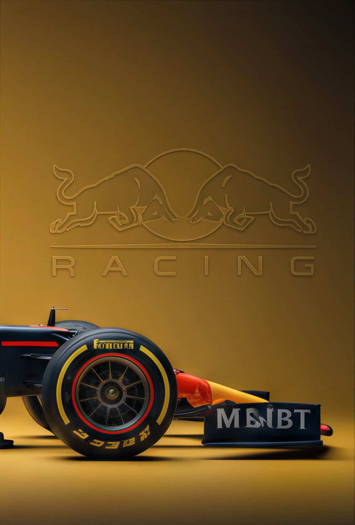 F1 Redbull Split Poster