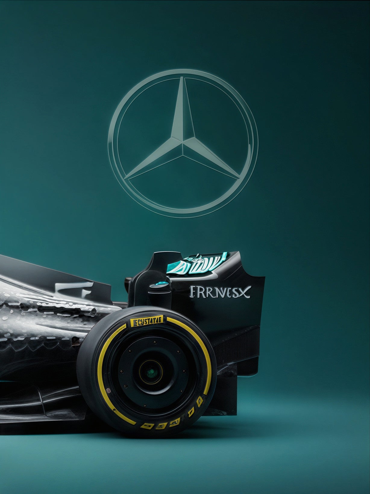 F1 Mercedes Split Posters