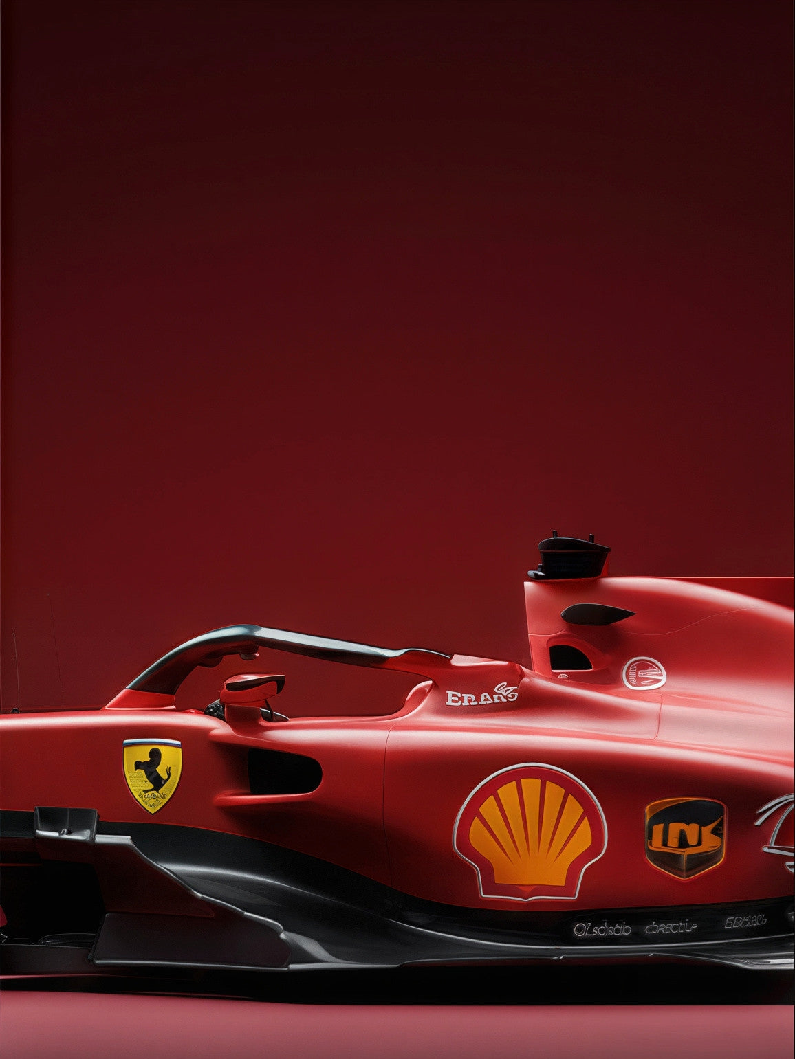 F1 Ferrari Split Poster